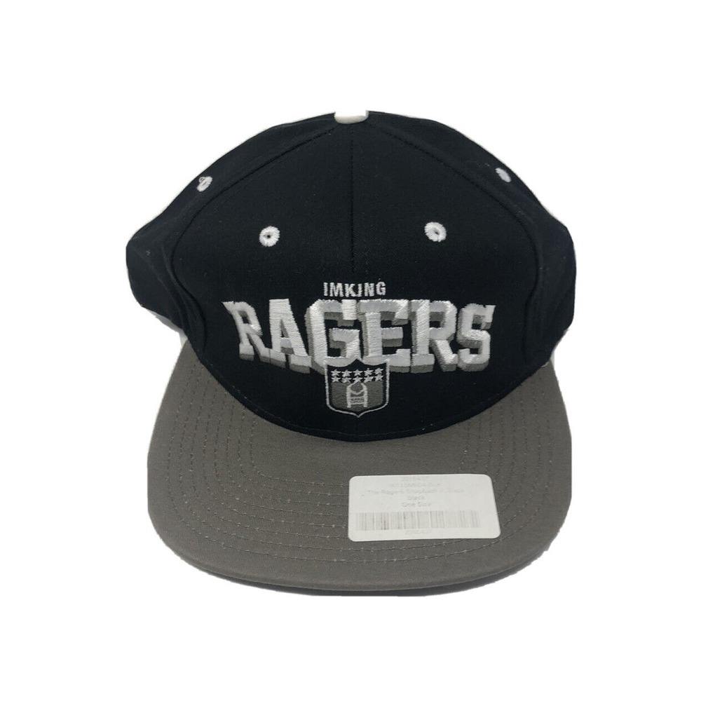 IMKING Ragers Snapback Cap Hat Black‎ Gray Adjustable
